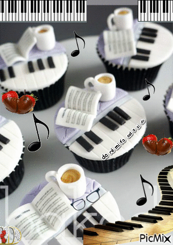 dessert musical - Bezmaksas animēts GIF
