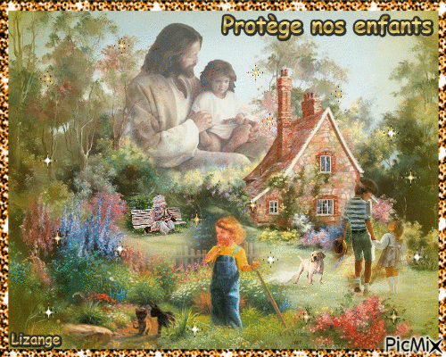 Protège nos enfants - Бесплатный анимированный гифка
