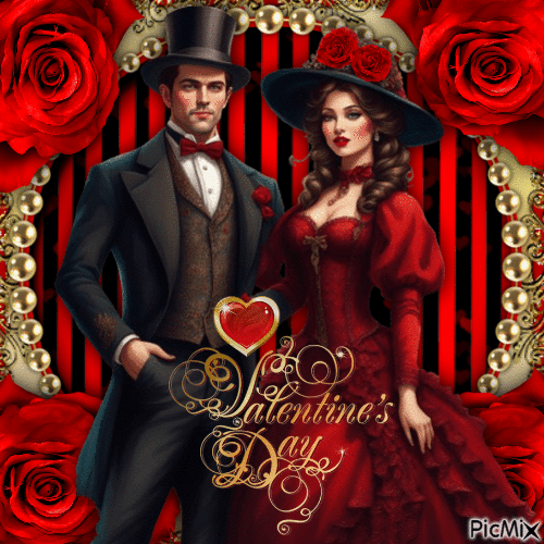 Couple on Valentine's Day-RM-01-23-24 - GIF animado gratis