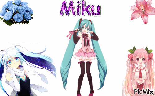 Miku - GIF animé gratuit