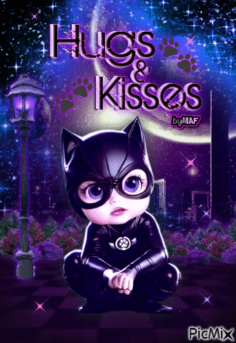 Baby  Catwoman - Бесплатный анимированный гифка