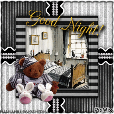 {-}Goodnight Teddy Bear{-} - Ilmainen animoitu GIF