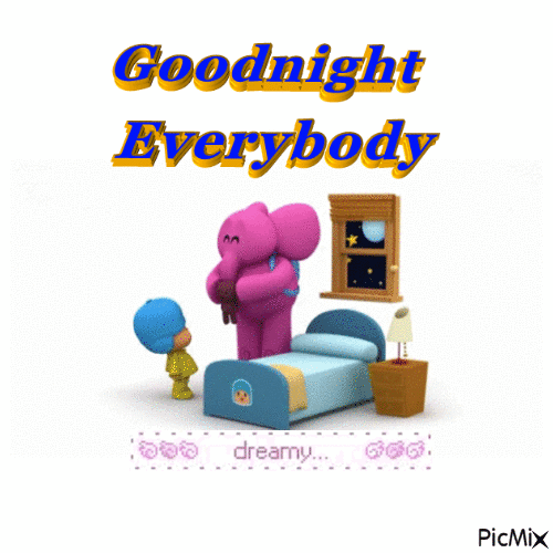 Goodnight - Animovaný GIF zadarmo