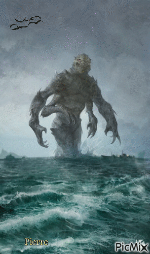 monstre de la mer - GIF animasi gratis