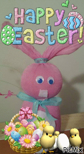 My Homemade Easter Bunny - Бесплатный анимированный гифка