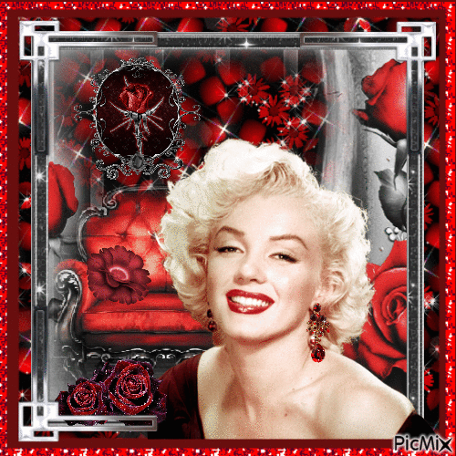 Marilyn Monroe, Actrice, Chanteuse américaine - Darmowy animowany GIF