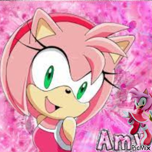 Amy Rose - Tons roses - 無料png