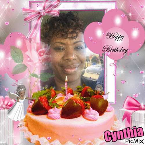 Happy Birthday Cyntha - Gratis animerad GIF
