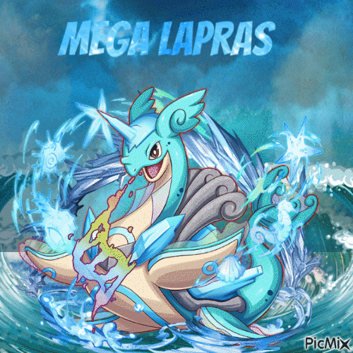 Mega Lapras - Безплатен анимиран GIF