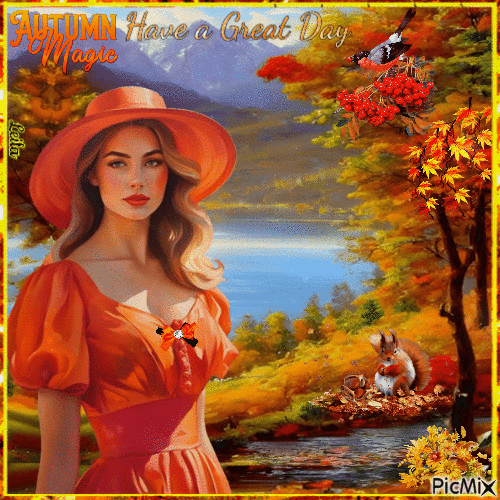 Autumn Magic. Have a Great Day - GIF animé gratuit