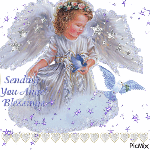 Sending You Angel Blessing - Безплатен анимиран GIF