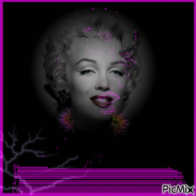 electric marilyn pop art - GIF เคลื่อนไหวฟรี
