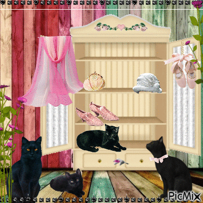cats closet - Ilmainen animoitu GIF