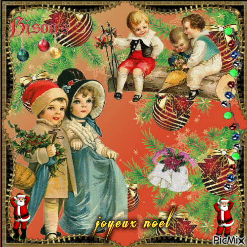 Vintage Noel - Ingyenes animált GIF