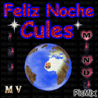feliz noche cules - Бесплатный анимированный гифка
