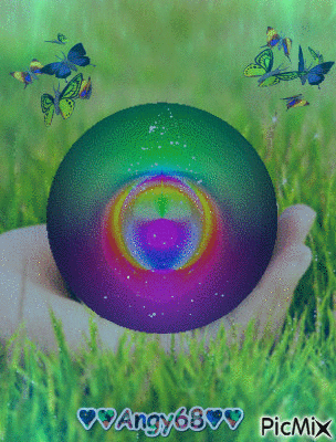 sfera colorata - GIF เคลื่อนไหวฟรี