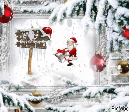 Merry Christmas Noel - Zdarma animovaný GIF