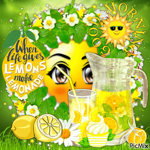 Good Morning Lemonade - Gratis animerad GIF