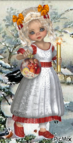 muñeca con vela - Ücretsiz animasyonlu GIF