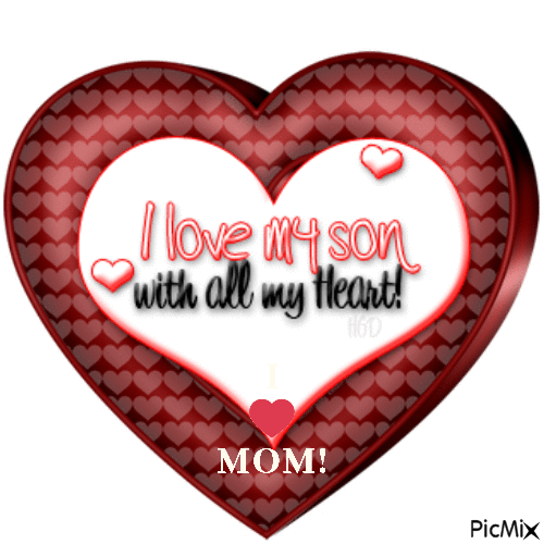 I love my son with all my Heart - GIF animé gratuit