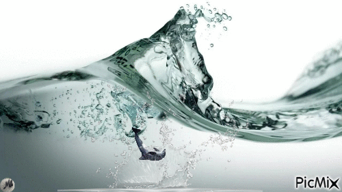 En el agua - Безплатен анимиран GIF