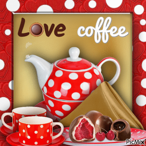 love coffee - Безплатен анимиран GIF
