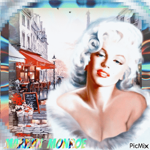 Marilyn Monroe Art - Free animated GIF