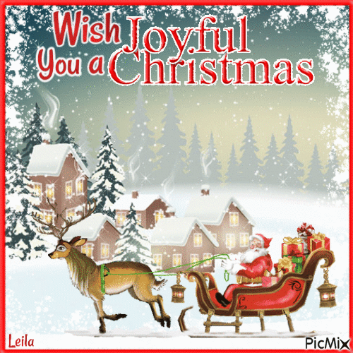 Wish you a Joyful Christmas 5 - Darmowy animowany GIF