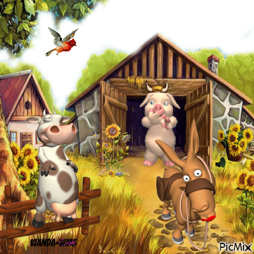 Funny Farm animals - Free animated GIF - PicMix