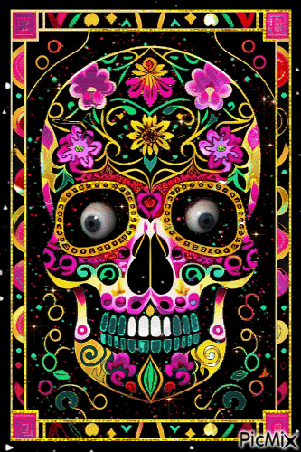 Masque Méxicain 💀 - 無料のアニメーション GIF