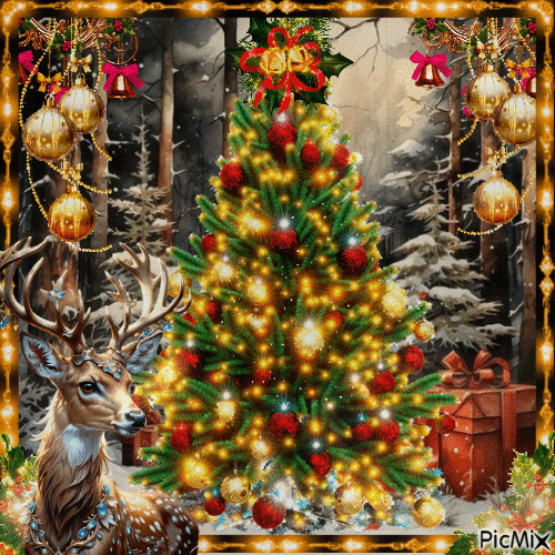 Árbol de Navidad - Безплатен анимиран GIF