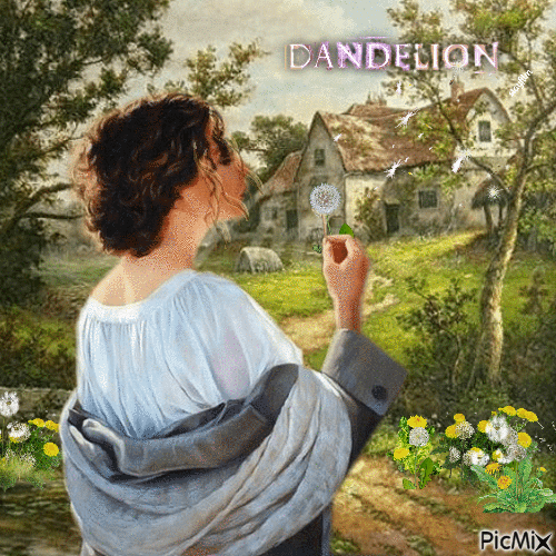 Dandelion - Animovaný GIF zadarmo