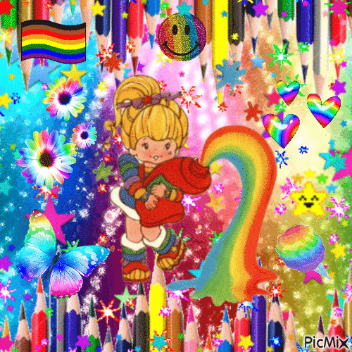 🎨 Rainbow art 🖼 - Gratis animerad GIF