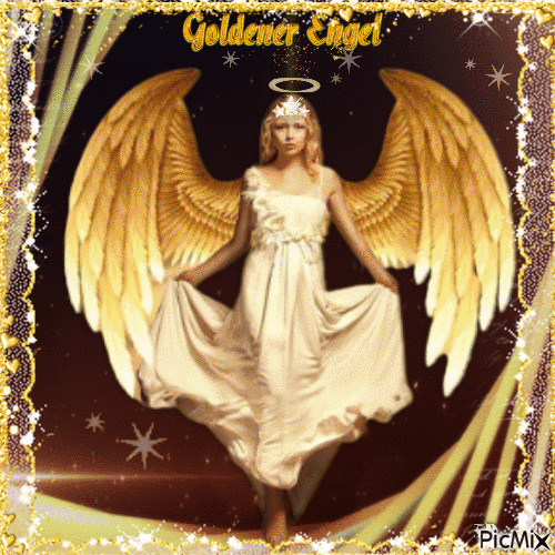 Goldener Engel - GIF animate gratis