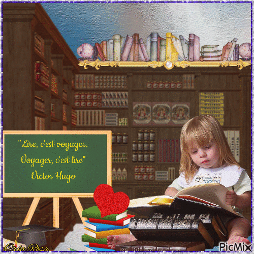 Concours : Un enfant dans la bibliothèque - Δωρεάν κινούμενο GIF