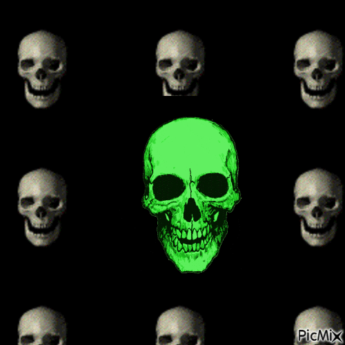 Skull - GIF animasi gratis