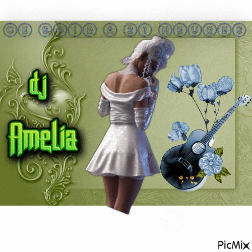 dj amelia - GIF animate gratis