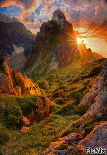 montañas - Ingyenes animált GIF
