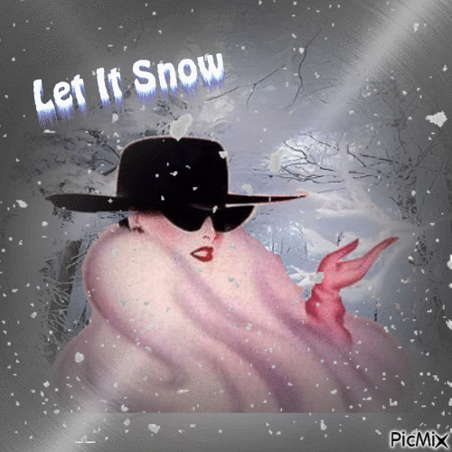 LET IT SNOW - Gratis animerad GIF