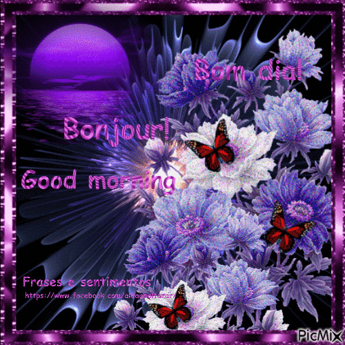 Bom dia/Bonjour/Good morning - 無料のアニメーション GIF