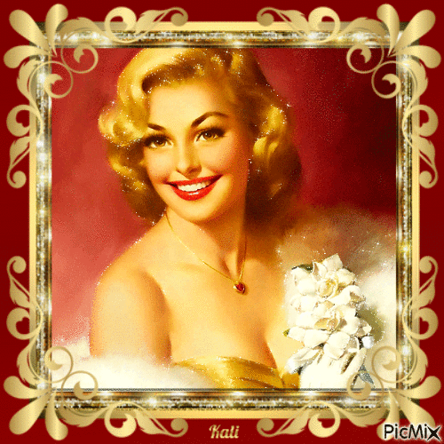 Pin up portait - Free animated GIF