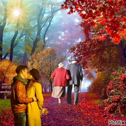 Fall captures Love - Free PNG