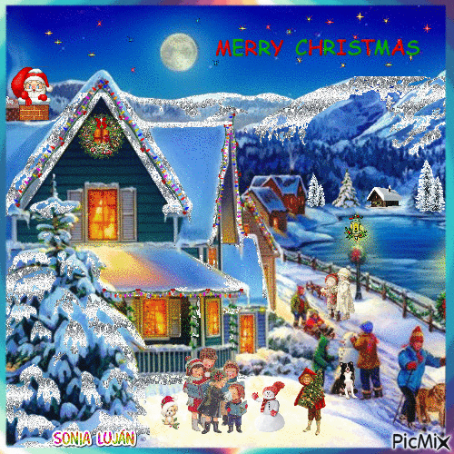 Christmas Card - Бесплатни анимирани ГИФ