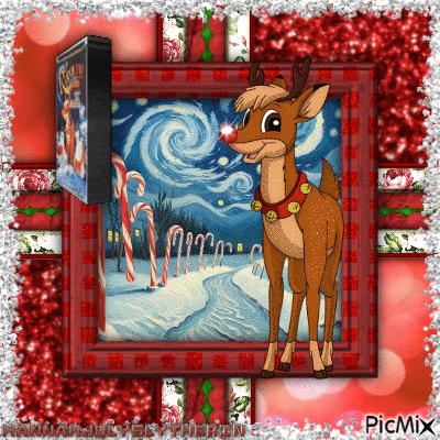 {{Rudolph the Red Nosed Reindeer}} - Gratis animerad GIF