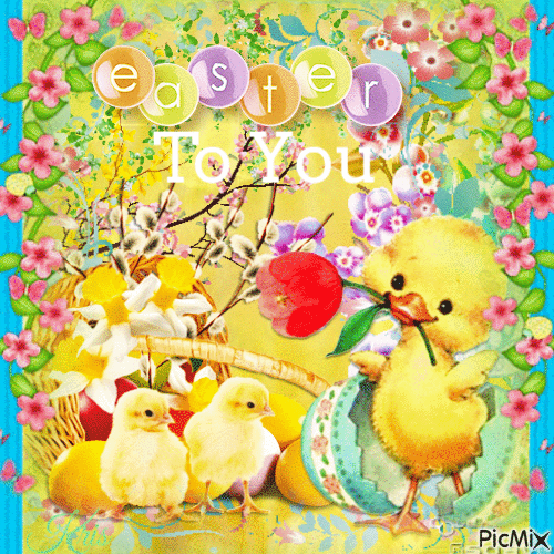 Happy Easter to you - Безплатен анимиран GIF