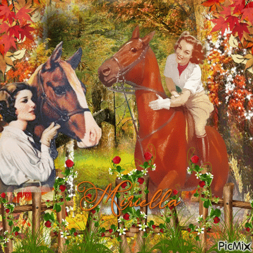 Une  belle  balade agréable  en  automne - Δωρεάν κινούμενο GIF