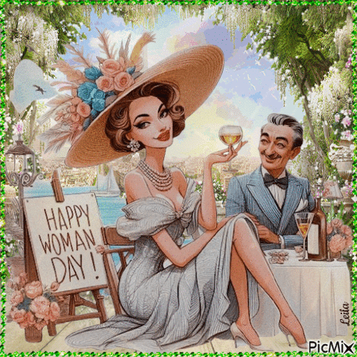 Happy Womans Day 4 - Бесплатный анимированный гифка