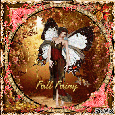 Fall Fairy - GIF animasi gratis