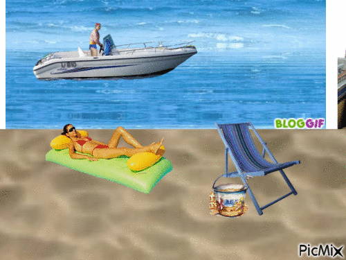 la plage - Bezmaksas animēts GIF