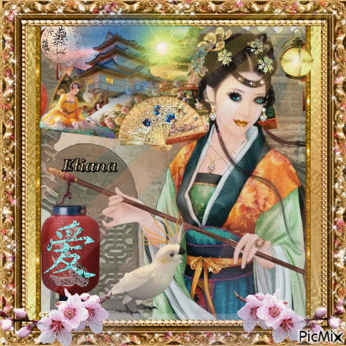 La beauté de Geisha! - GIF animado grátis